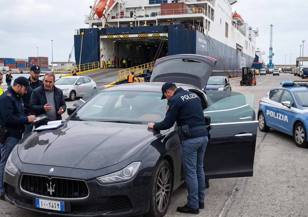Maserati rubata in Italia e con targa libica, scatta il sequestro al porto di Salerno: denunciato il conducente
